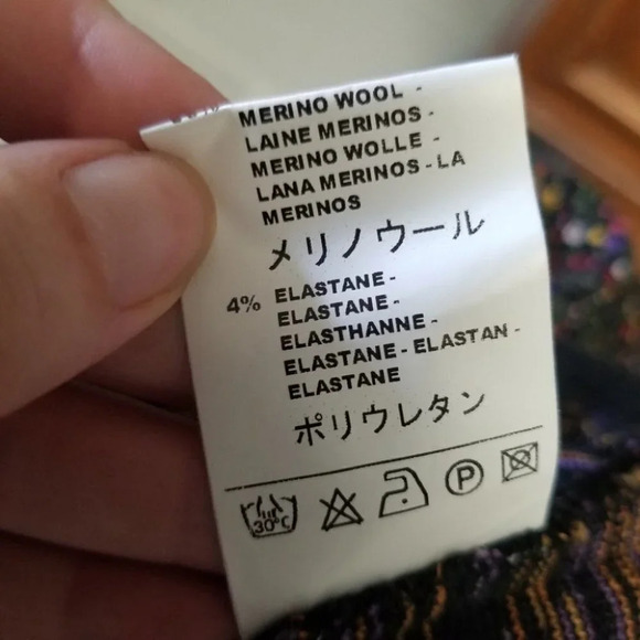 M Missoni 42 Purple Orange Black Heathered Blazer Cardigan - Picture 8 of 11